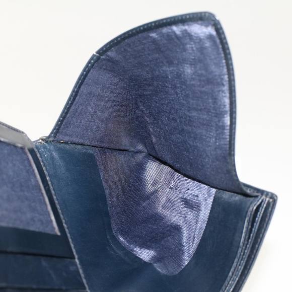 GUCCI GG Canvas Sherry Line Pass Case PVC Leather Gray Red Navy Auth ar9606 - Picture 11 of 16